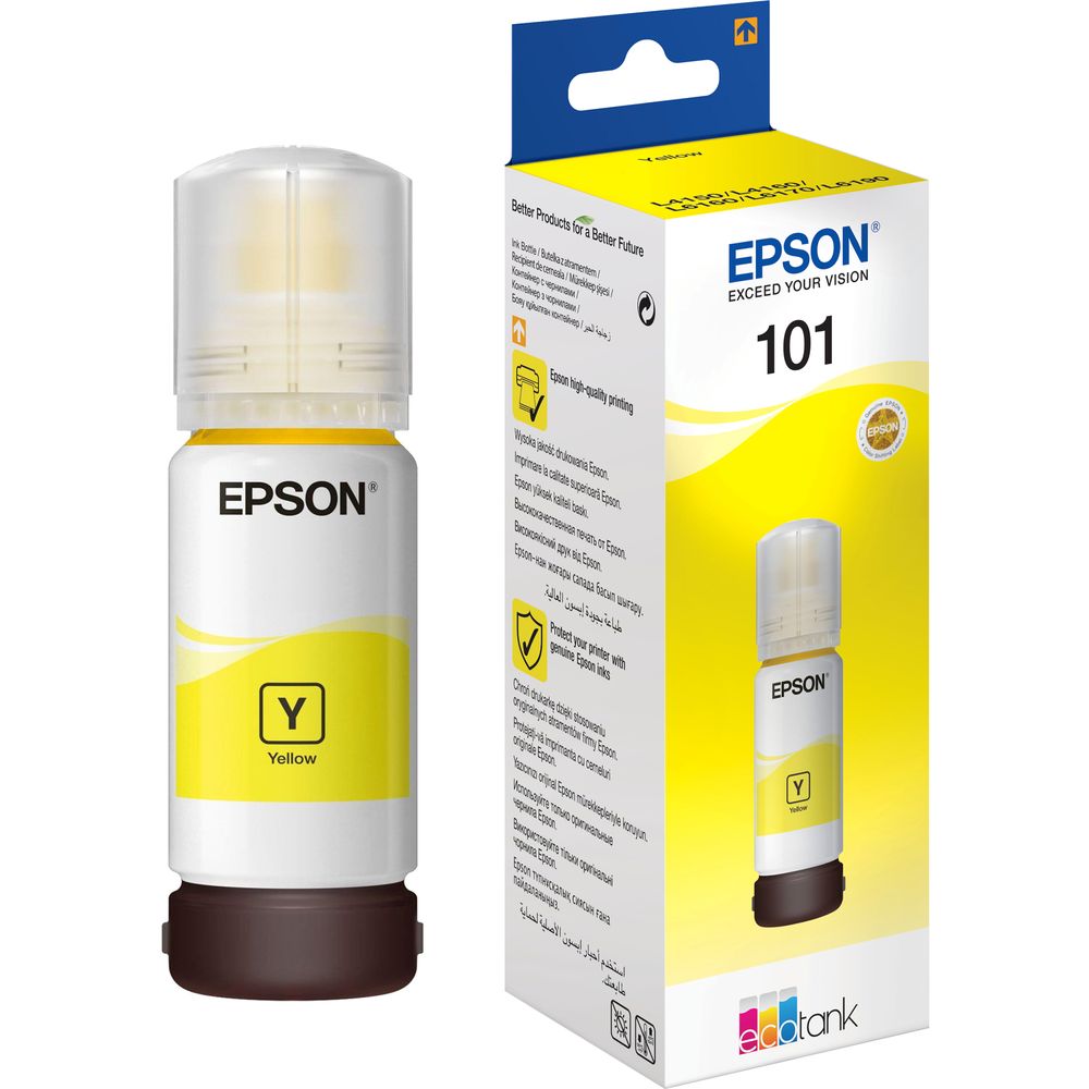 Чернила Epson 101 C13T03V44A желтый 70мл для Epson L4150/L4160/L6160/L6170