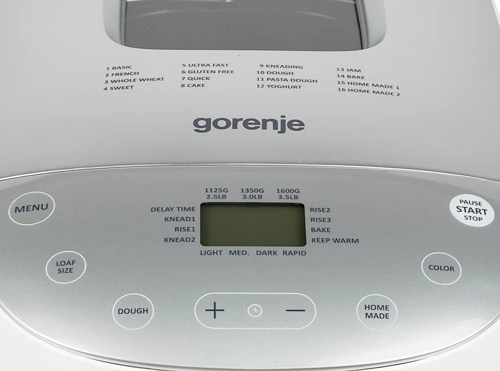 Хлебопечь Gorenje BM1600WG 850Вт белый/серебристый