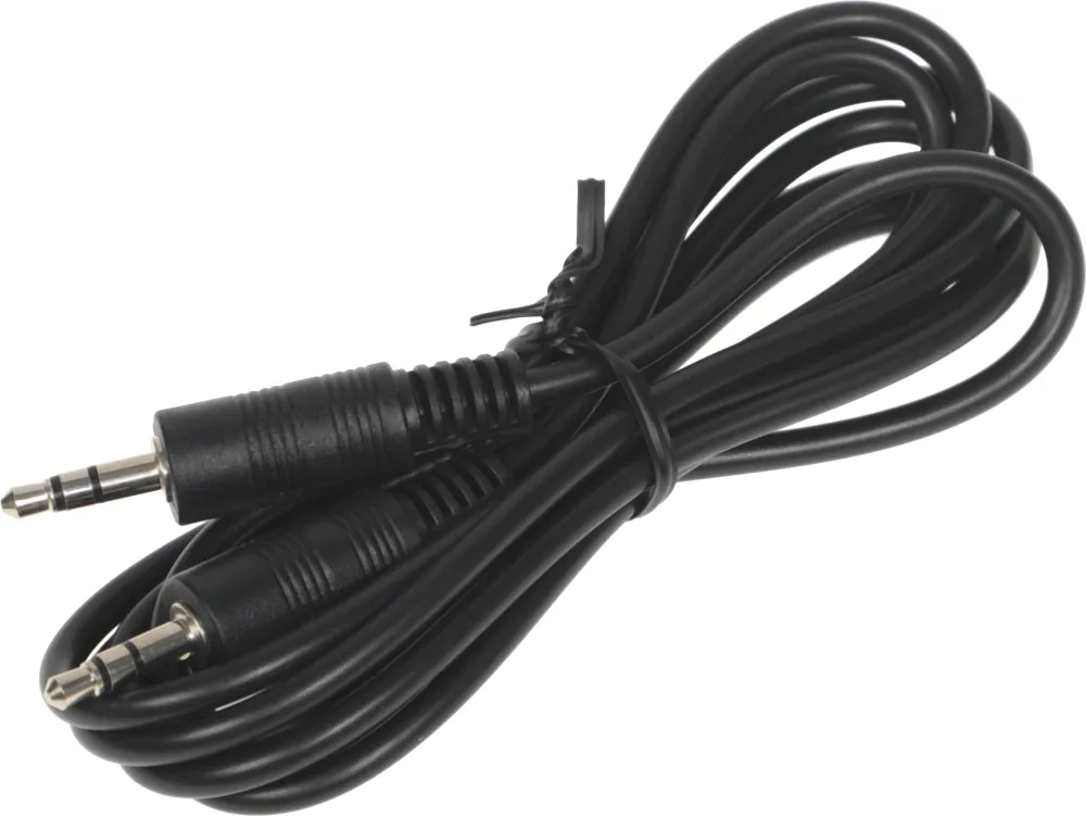 Кабель аудио Ningbo JAAC002-1.5 Jack 3.5 (m)/Jack 3.5 (m) 1.5м. черный