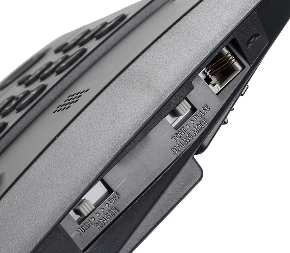 Телефон проводной Panasonic KX-TS2352RUB черный