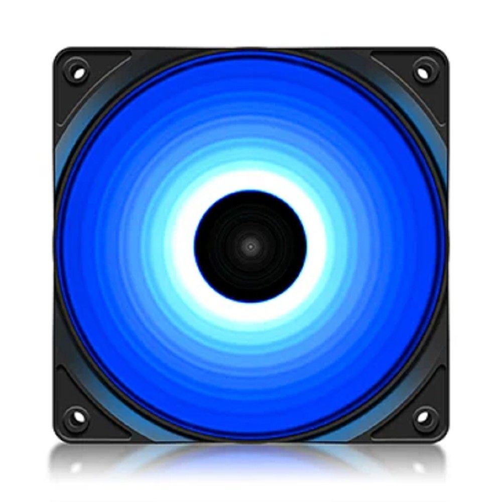 Вентилятор DEEPCOOL RF120B 120x120x25мм (96шт./кор, LED Blue подсветка, 1300об/мин) Retail (DP-FLED-RF120-BL)