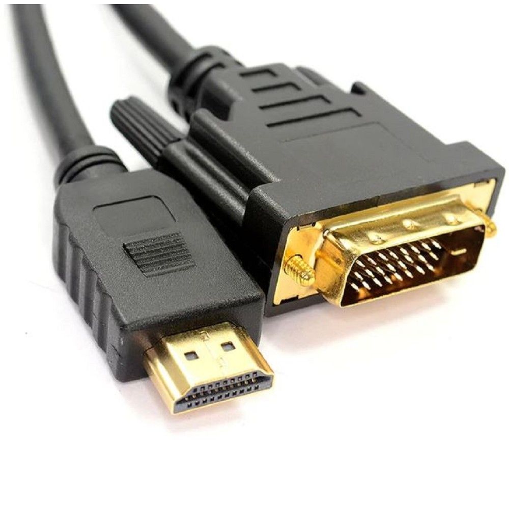 Bion Кабель HDMI-DVI-D 19M/19M, single link, экран, позолоченные контакты, 1.8 м, черный [BXP-CC-HDMI-DVI-018]
