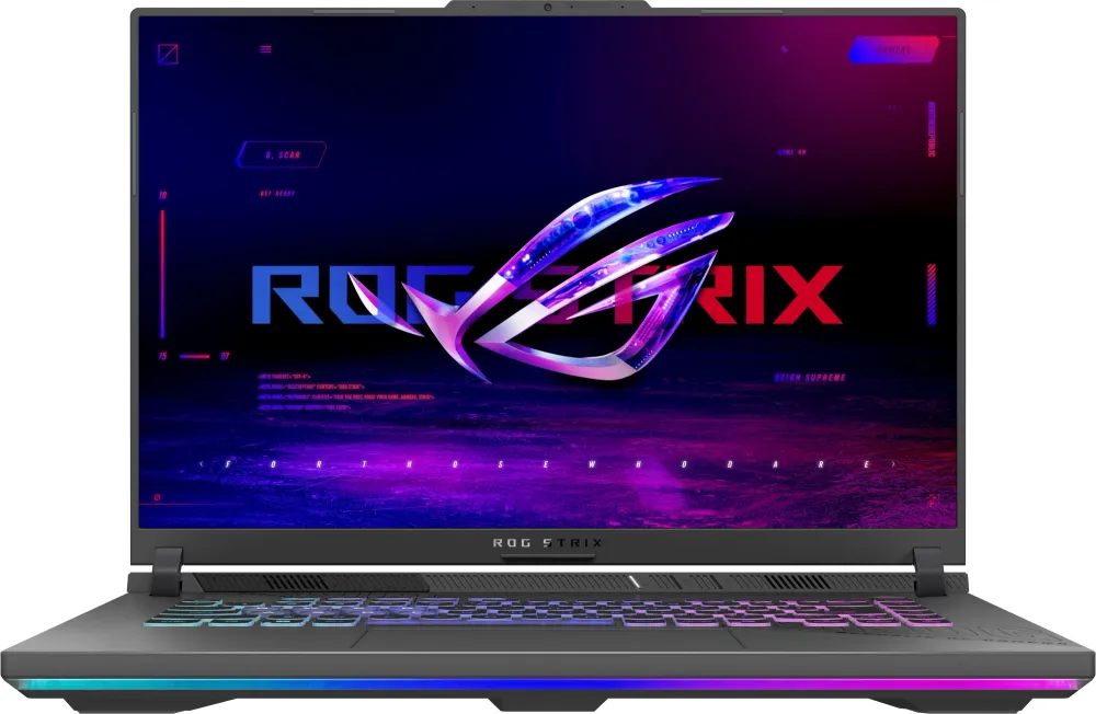 Ноутбук/ ASUS ROG Strix G16 G614PW-TS133 16"(2560x1600 IPS (матовый))/AMD Ryzen 9 8940HX(4Ghz)/32768Mb/1024PCISSDGb/noDVD/Ext:NVIDIA GeForce RTX 5080(16384Mb)/Cam/BT/WiFi/90WHr/war 1y/2.55kg/Eclipse Gray/DOS