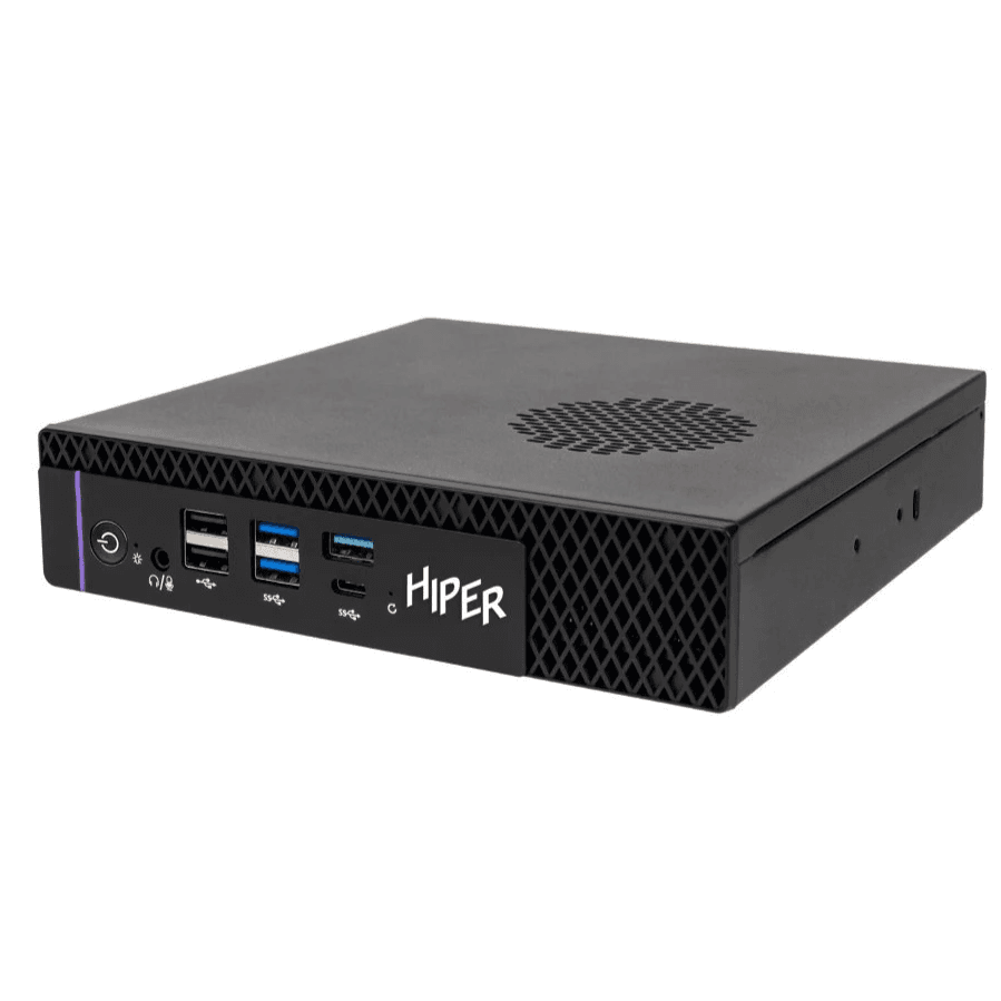 Hiper FT20-i5144R16N5R6BWP FACTUM FT20 Nettop Intel Core i5 14400(2.5Ghz)/16384Mb/512PCISSDGb/noDVD/BT/WiFi/war 1y/1.3kg/черный/Win11Pro + БП 150Вт/металл/VESA Адаптер на 75х75, 100х100