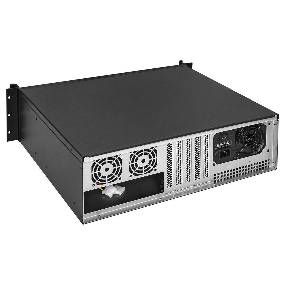 Exegate EX293184RUS Серверный корпус ExeGate Pro 3U390-08 <RM 19", высота 3U, глубина 390, БП 500RADS, USB>