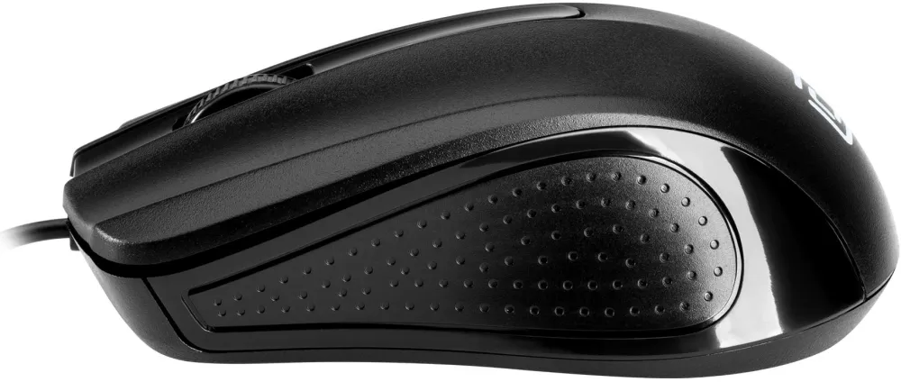 Мышь Оклик 225M черный оптическая 1200dpi USB для ноутбука 3but (997791)