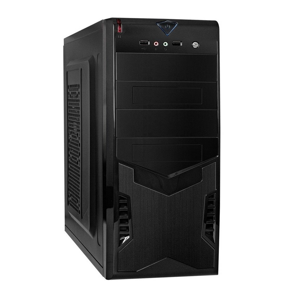 Корпус Exegate Корпус Miditower ExeGate CP-604-500W-8 (ATX, БП CP500 с вент. 8см, 2*USB, аудио, черный) (109971)