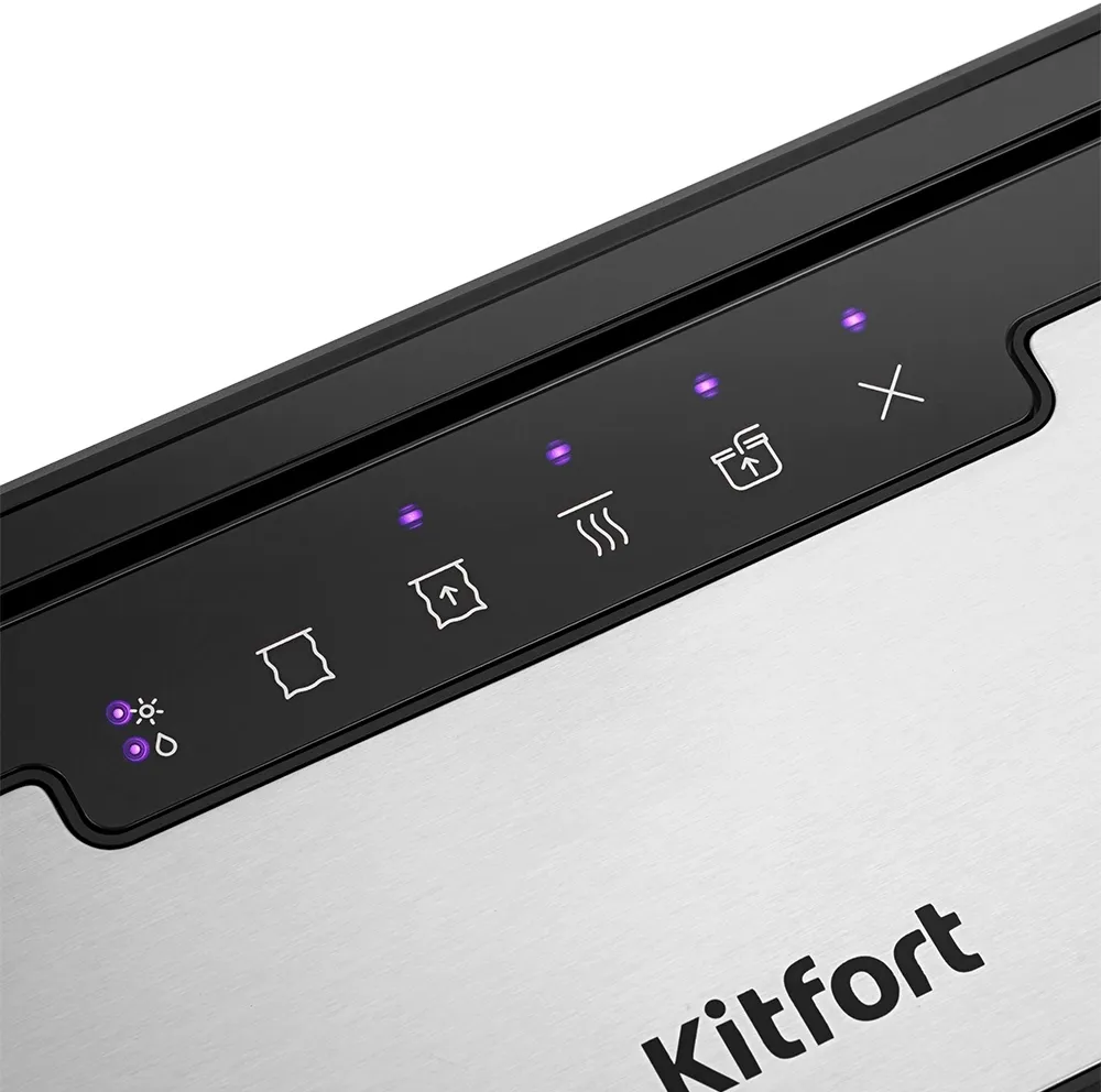 Вакуумный упаковщик Kitfort КТ-1555 110Вт 0.6Бар шир.пак.:30см серебристый/черный