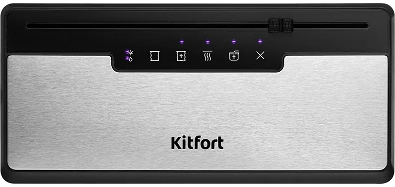 Вакуумный упаковщик Kitfort КТ-1555 110Вт 0.6Бар шир.пак.:30см серебристый/черный