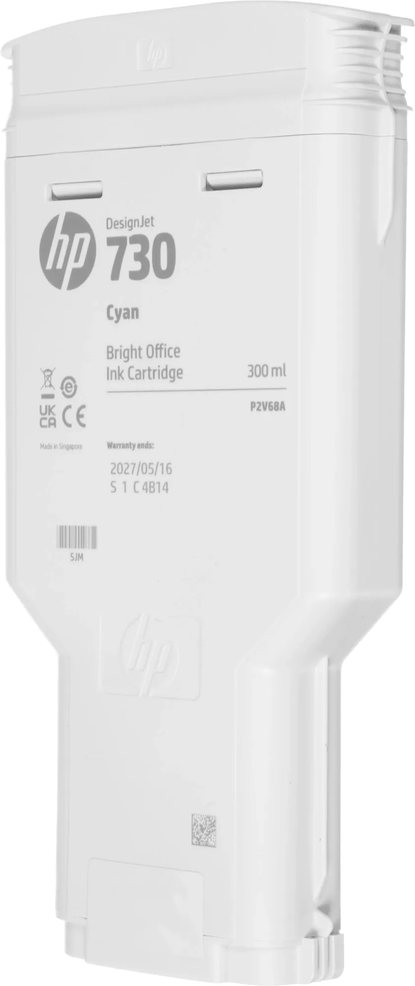 Картридж струйный HP 730 P2V68A голубой (300мл) для HP DJ T1700