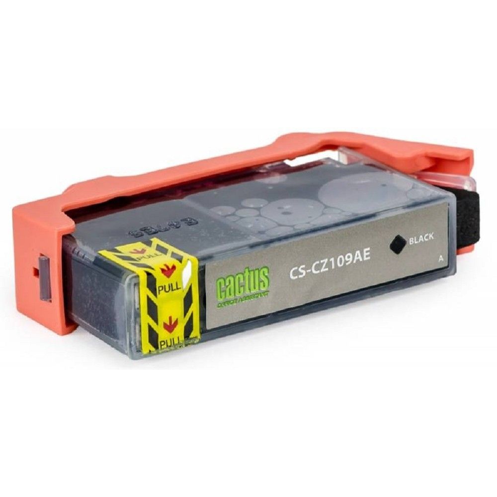 Картридж струйный Cactus CS-CZ109AE №655 черный пигментный (21.6мл) для HP DJ IA 3525/5525/4525 с чипом