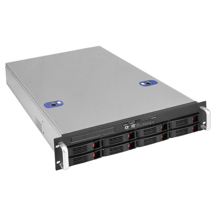 Exegate EX296237RUS Серверная платформа ExeGate Pro 2U660-HS08 <RM 19", высота 2U, глубина 660, Redundant БП Chicony 2x550W, 8xHotSwap, USB>