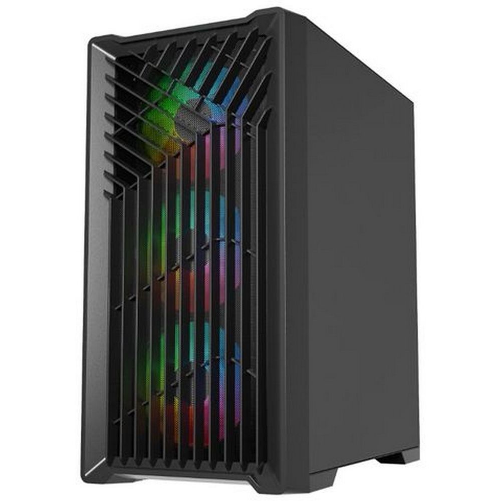 Корпус Powercase Корпус Powercase Mistral Micro X4B, Tempered Glass, 4х 120mm 5-color fan, чёрный, mATX  CMMXB-L4 mATX (CMIMTW-L3) (202766)
