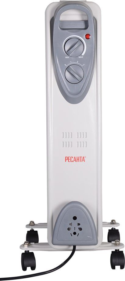 Радиатор масляный Ресанта ОМ-9А 2000Вт белый
