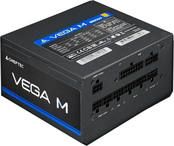 Блок питания Chieftec ATX 1000W Vega M PPG-1000-C Gen.5 80+ gold (20+4pin) APFC 135mm fan 6xSATA Cab Manag RTL