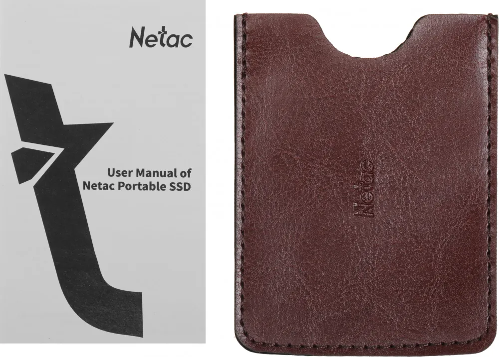 SSD накопитель Netac Z6S 240GB USB 3.2 Gen 2 Type-C External SSD, R/W up to 550MB/480MB/s,with USB-C to USB-A cable and USB-A to USB-C adapter
