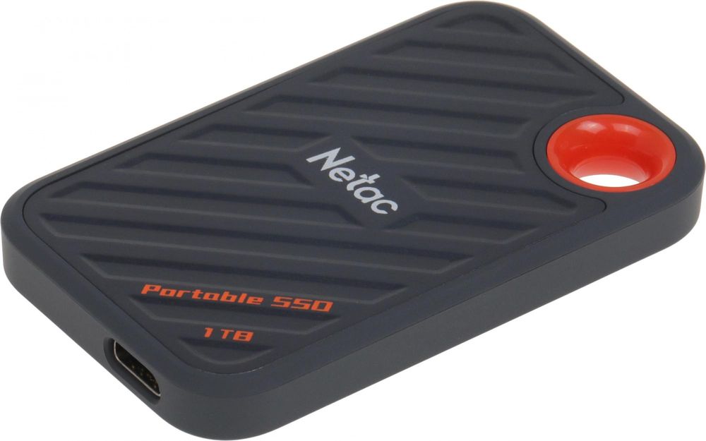 Накопитель SSD Netac USB-C 1000Gb NT01ZX20-001T-32BL ZX20 2.5" синий