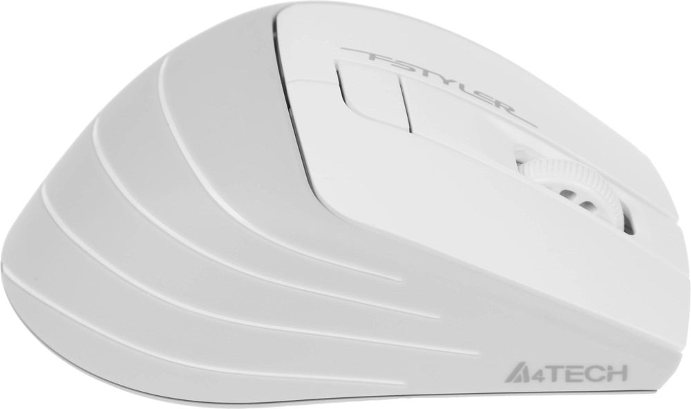 Мышь A4Tech Fstyler FG30S белый/серый оптическая 2000dpi silent беспров. USB 6but (FG30S WHITE)