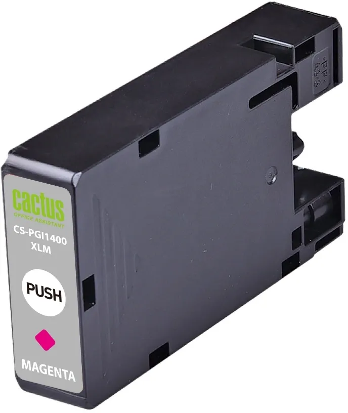 Картридж струйный Cactus CS-PGI1400XLM PGI-1400 пурп.пигм. (12мл) для Canon MB2050/MB2350/MB2040/MB2340 с чипом