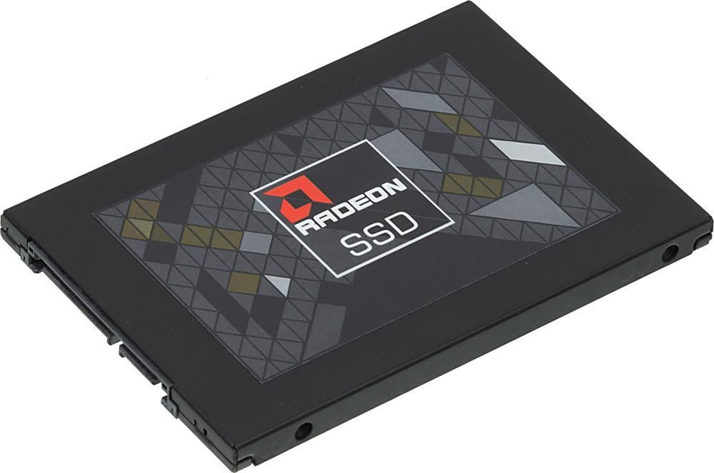 Твердотельный накопитель SSD AMD Radeon R5 R5SL480G 480GB 2.5"  Client SATA 6Gb/s, 565/527, IOPS 84/66K, MTBF 2M, 3D TLC, 240TBW, RTL (181241)