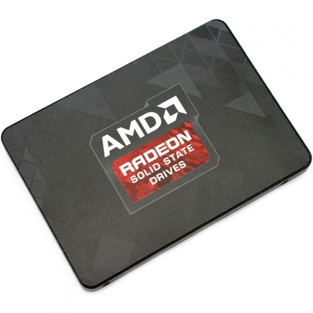 Твердотельный накопитель SSD AMD Radeon R5 R5SL480G 480GB 2.5"  Client SATA 6Gb/s, 565/527, IOPS 84/66K, MTBF 2M, 3D TLC, 240TBW, RTL (181241)