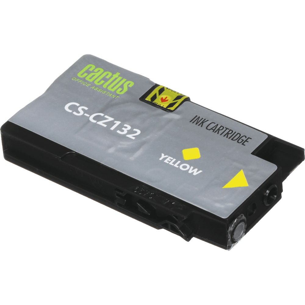Картридж струйный Cactus CS-CZ132 №711 желтый (26мл) для HP DJ T120/T520/530 с чипом