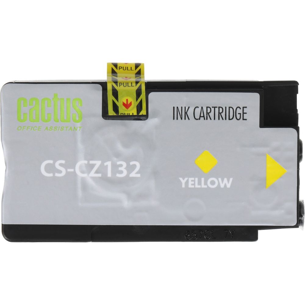 Картридж струйный Cactus CS-CZ132 №711 желтый (26мл) для HP DJ T120/T520/530 с чипом