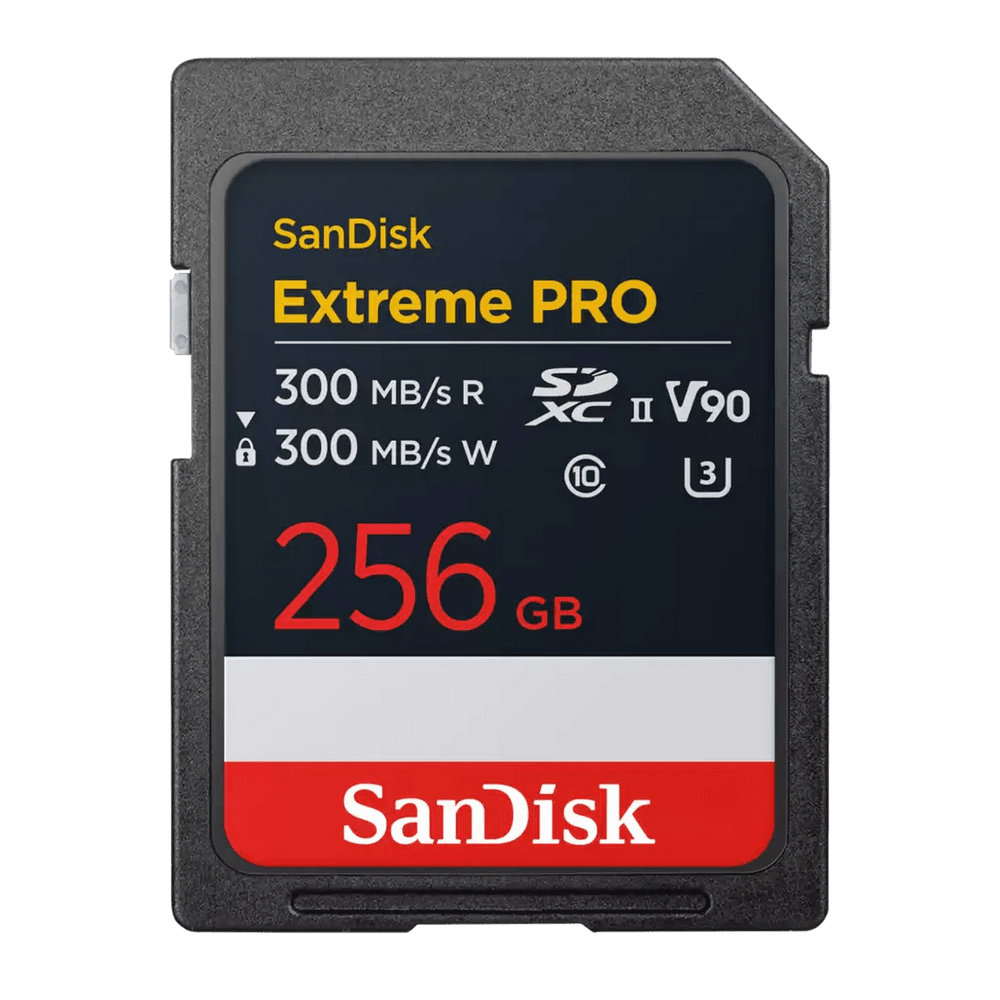 Карта памяти SanDisk Extreme PRO 256GB SDXC Memory Card up to 300MB/s, UHS-II, Class 10, U3, V90