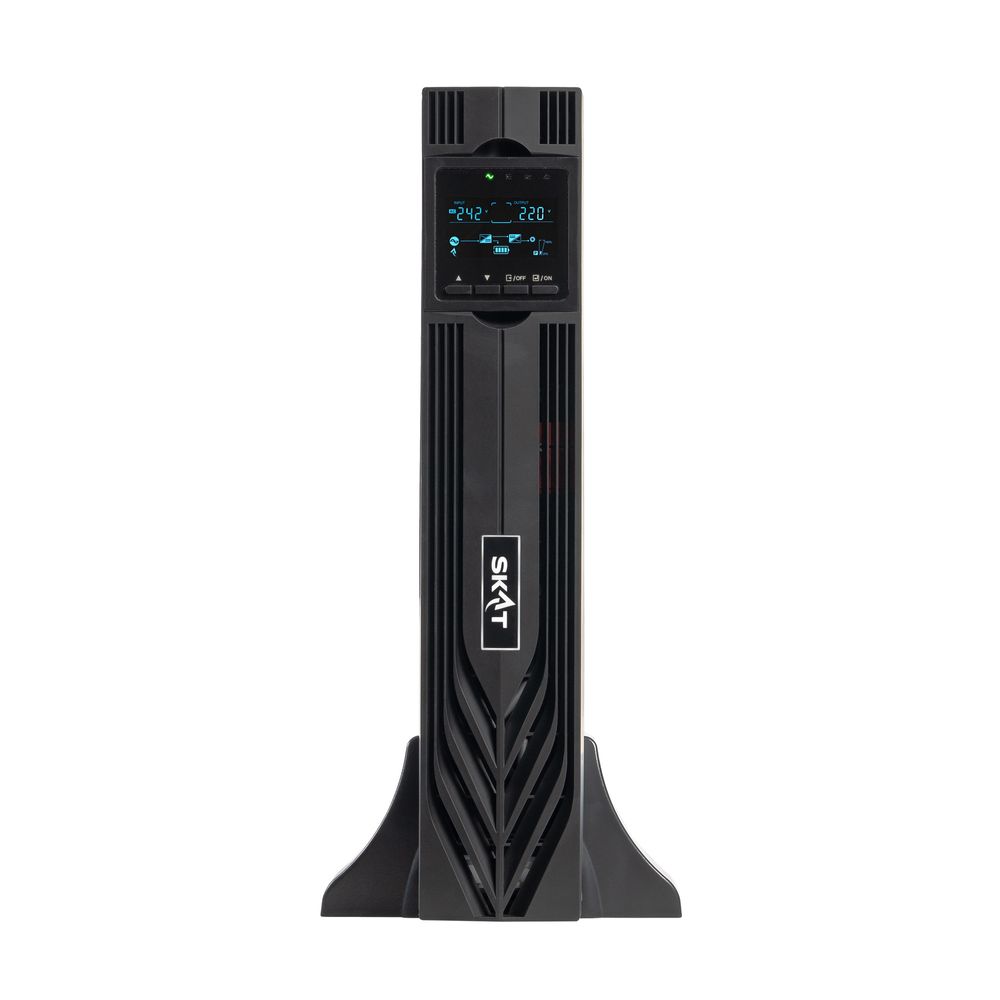 Источник бесперебойного питания  (8776) SKAT-UPS 6000-RACK-ON P3 - ИБП 6 кВт, On-Line, синус, внешн. АКБ 192В, ток заряда 15А