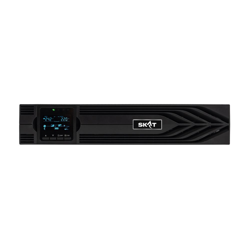 Источник бесперебойного питания  (8776) SKAT-UPS 6000-RACK-ON P3 - ИБП 6 кВт, On-Line, синус, внешн. АКБ 192В, ток заряда 15А