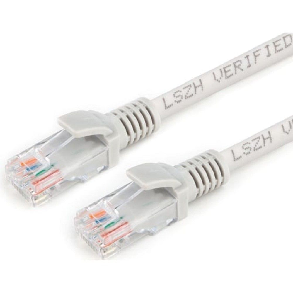 Cablexpert Патч-корд LSZH медный UTP кат.5e, 5м, литой, многожильный (серый) [PP30-5M]