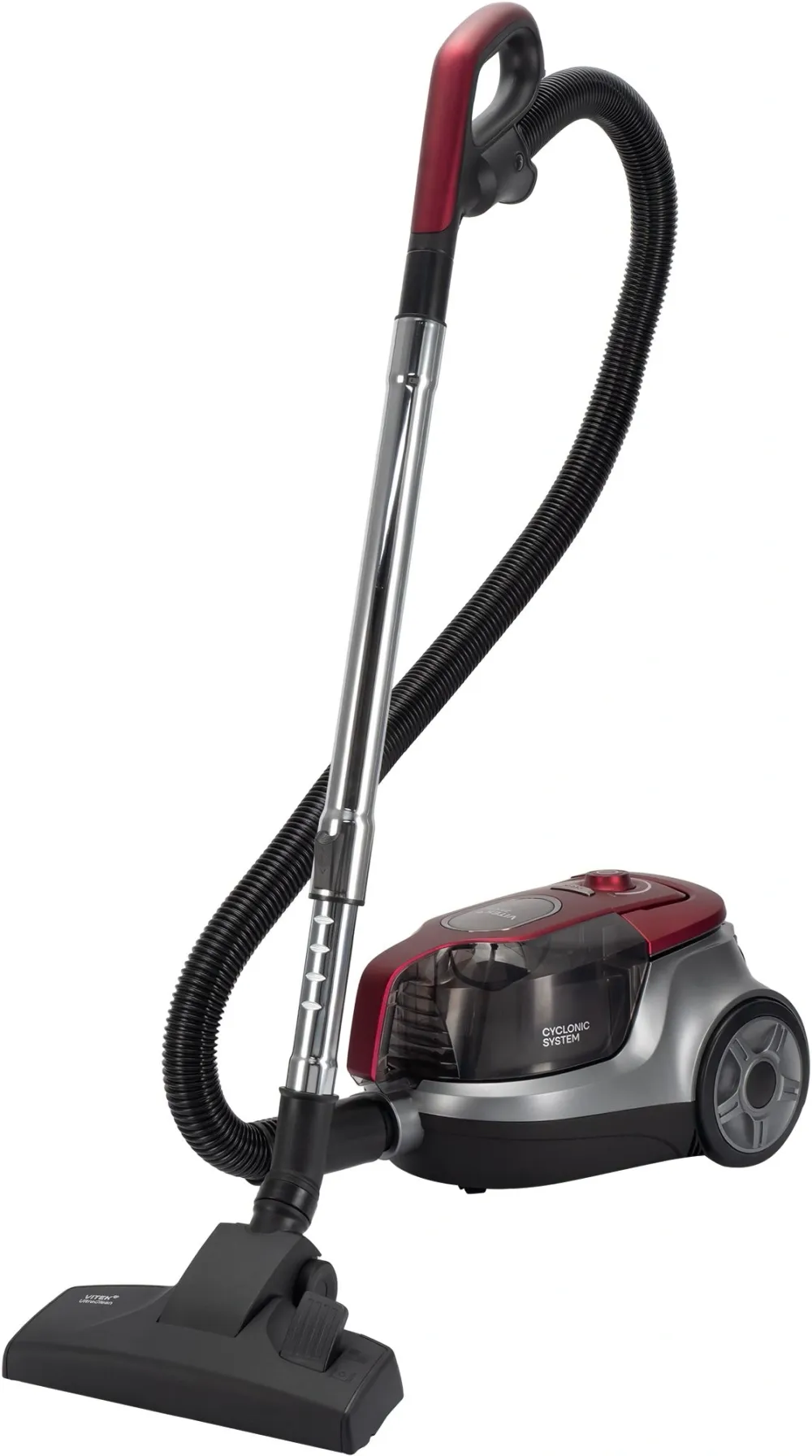 Пылесос Vitek VT-CV3113 2200Вт красный/серый