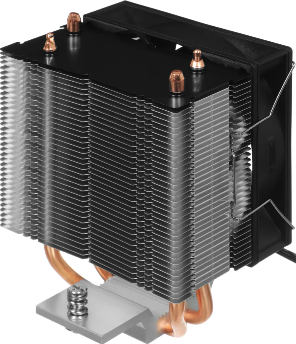 Устройство охлаждения(кулер) PcCooler R200 Soc-AM5/AM4/1200/1700/1851 серебристый/черный 3-pin 30dB Al+Cu 110W Ret (R200-XXNWYX-US)