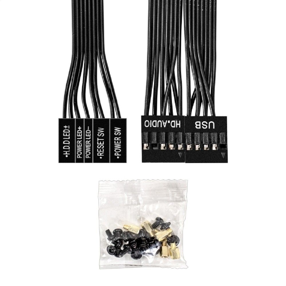 Exegate EX299228RUS Корпус Minitower ExeGate BAA-308-UNS350 (mATX, БП UNS350 с вент. 12см, 2*USB, HD Audio, черный)