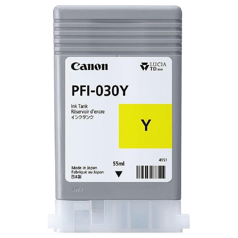 Картридж струйный Canon PFI-030Y 3492C001 желтый (55мл) для Canon imagePROGRAF TA-20, TA-30, TM-240, TM-340.