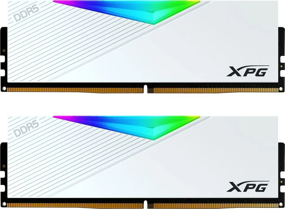 Модуль памяти ADATA 64GB DDR5 6400 DIMM XPG Lancer RGB 2*32, 1.4V, CL32-39-39, On-Die ECC, Power Management IC, white