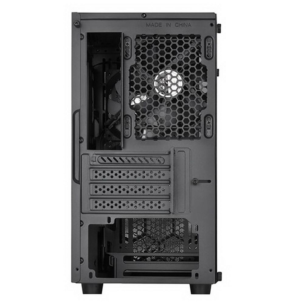 Корпус Silverstone SST-PS15B-PRO Precision Mini Tower Micro ATX Computer Case, tempered glass, 2x 120mm ARGB, 1x ARGB Controller, black