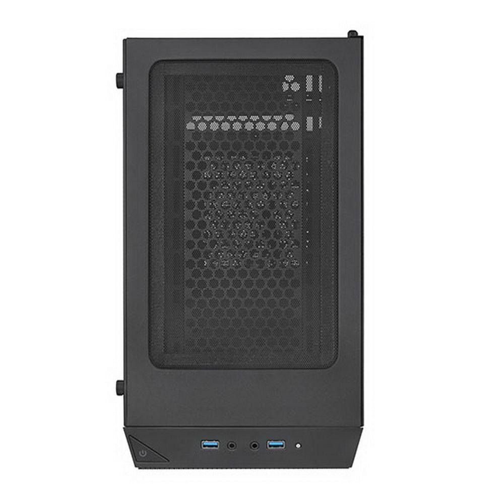 Корпус Silverstone SST-PS15B-PRO Precision Mini Tower Micro ATX Computer Case, tempered glass, 2x 120mm ARGB, 1x ARGB Controller, black