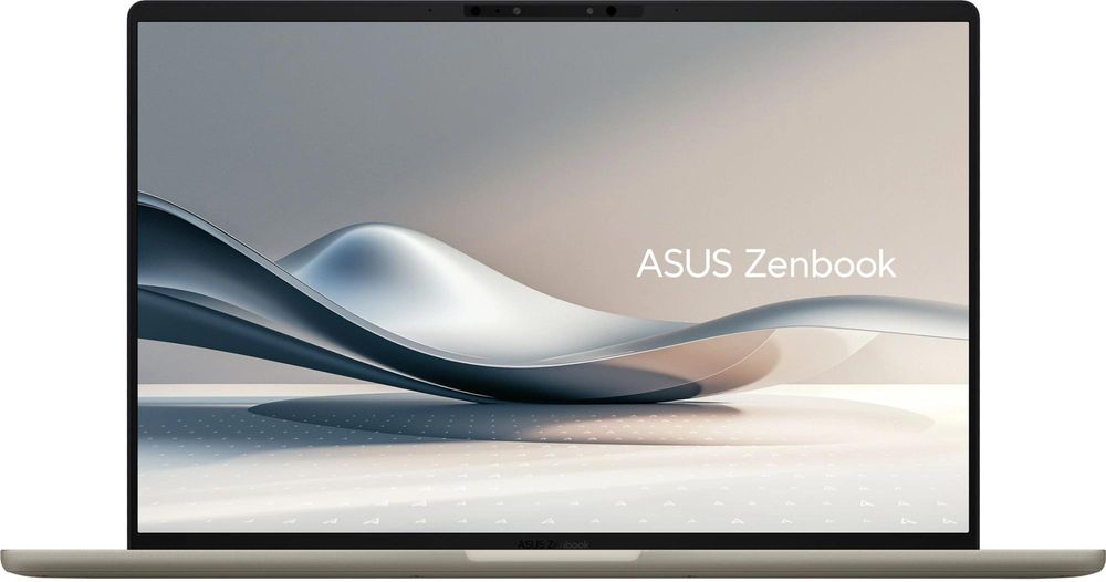 Ноутбук Asus Zenbook 14 UX3407QA-QD197W Snapdragon X X1-26-100 16Gb SSD512Gb Qualcomm Adreno 14" OLED WUXGA (1920x1200) Windows 11 Home beige WiFi BT Cam (90NB1501-M00850)
