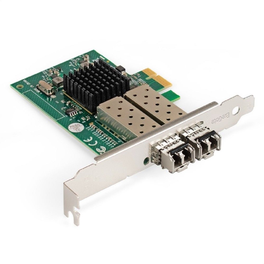 Exegate EX299088RUS Комплект: Сетевой адаптер SFP ExeGate EXE-82576-F2 +2х Трансивер Multi-Mode до 550м ExeGate EXT-1G-MM850-LC2-550M (EX296229RUS: PCI-E x1 v2.0, порты 2x SFP (10/100/1000Mb/s), Gigab