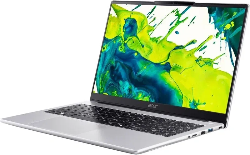 Ноутбук Acer Aspire Lite AL15-44P-R01T Ryzen 5 7430U 16Gb SSD512Gb AMD Radeon Graphics 15.6" IPS FHD (1920x1080) без ОС silver WiFi BT Cam (NX.DJZEX.001)