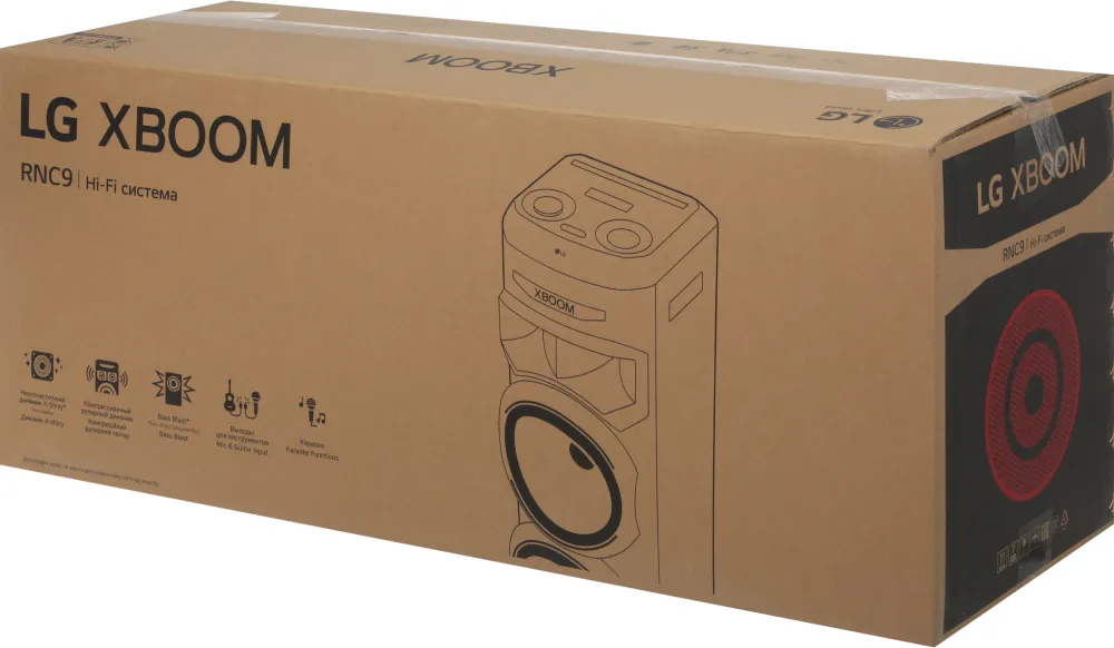 Минисистема LG XBOOM RNC9 черный 600Вт FM USB BT