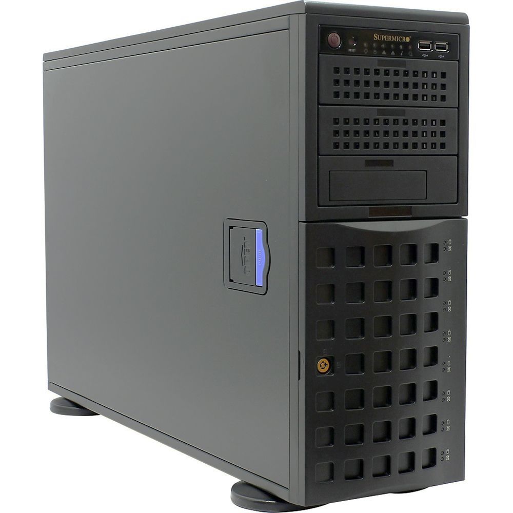 Корпус SuperMicro CSE-745TQ-1200B BLACK 4U/TOWER,SC745TQ,SINGLE 1200W 4U for max mb sizes: E-ATX «13.68» x 13» Single and Dual Intel® and AMD processors 7 full-height & full-length expansion slot»