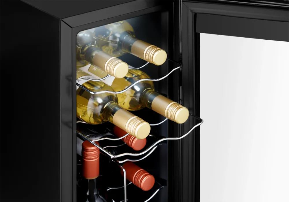 Винный шкаф Weissgauff WWC-12 Bottle 1-нокамерн. черный