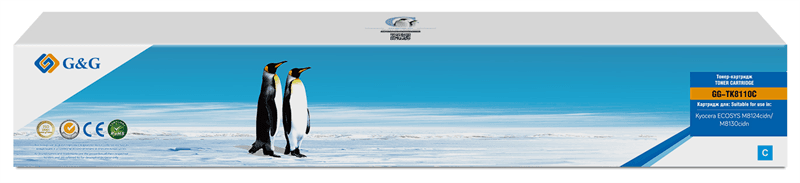 Картридж G&G toner-cartridge для Kyocera ECOSYS M8130cidn/M8124cidn TK-8110C 1T02P3CAX0 6 000 стр. голубой гарантия 36 мес.