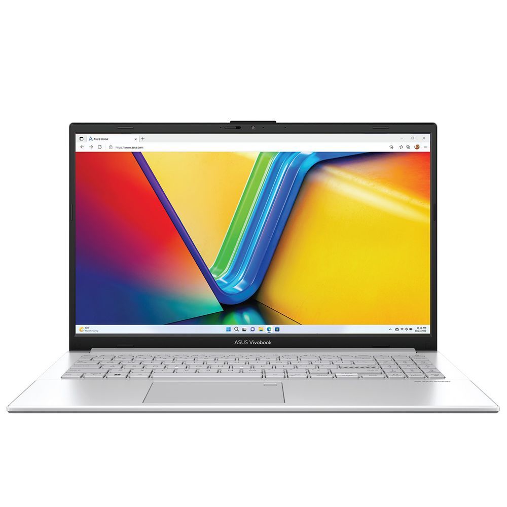 Ноутбук ASUS Vivobook Go 15 E1504FA-BQ5529 AMD Ryzen 5 40/16Gb (soldered D5)/SSD256Gb/UMA/15.6"/IPS/FHD/1920x1080/60Hz/NoOS/Silver/1.63kg