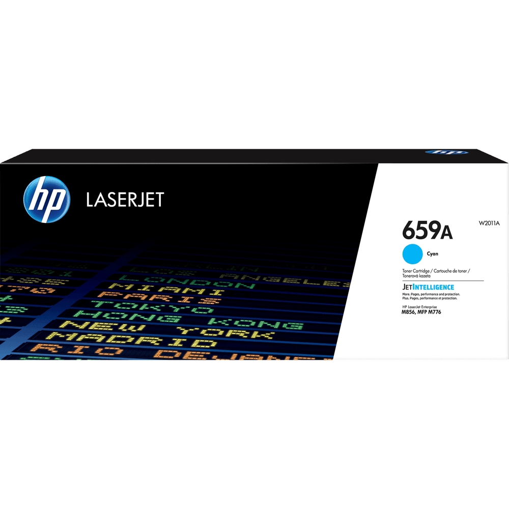 Картридж лазерный HP 659A W2011A голубой бар.в компл. (13000стр.) для HP LJ M856/M776