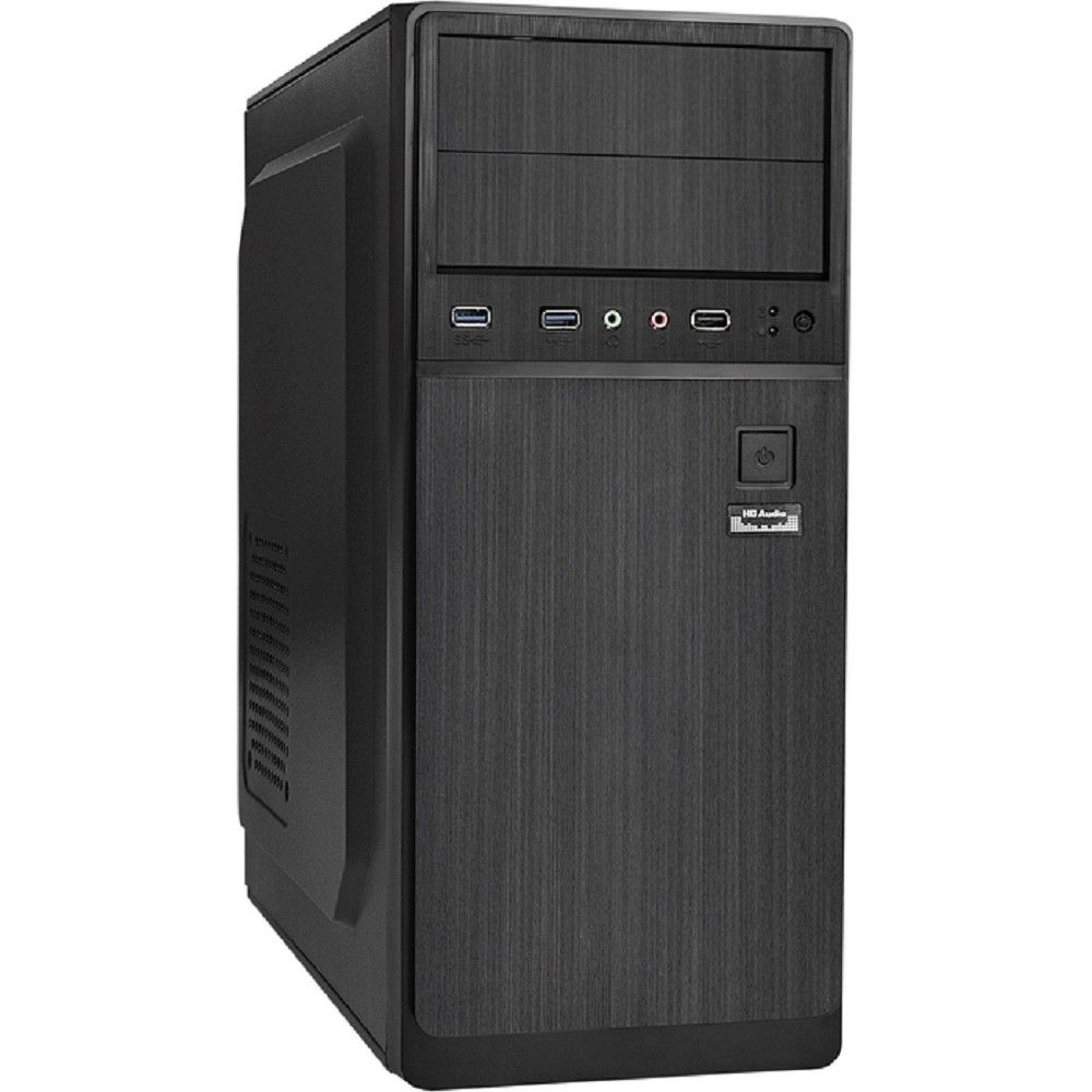 Exegate EX299381RUS Корпус Miditower ExeGate XP-402U2-UNS350 (ATX, БП UNS350 с вент. 12см, 1*USB+2*USB3.0, аудио, черный)