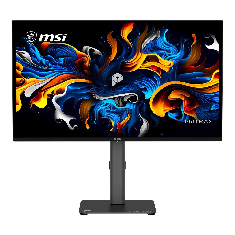 Монитор 26.5" MSI PRO MAX 271QPX14G QD-OLED, 2560x1440, 144Hz, 0,03ms, 250сd/m, 1500000:1 | 2xHDMI(2.1), DP(1.4a), Type-C(PD-15W) | HAS, Pivot, Swivel, InPSU, Speakers, Vesa 100, Black