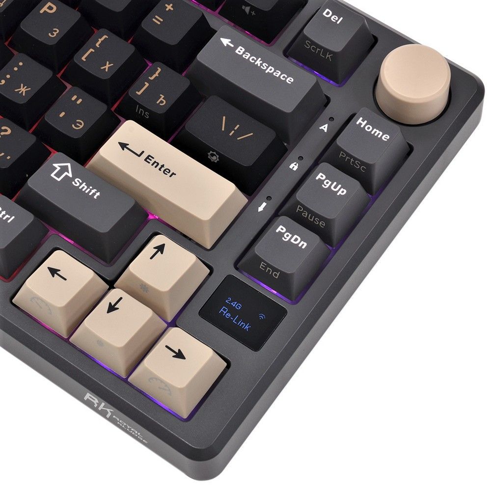 Клавиатура Royal Kludge RK-M75 Phantom USB/2.4 GHz/Bluetоoth, RGB, Hot Swap, K silver switch